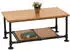 MCW Couchtisch MCW-N27 Industrial Massivholz Metall 48x100x50cm natur (93509)