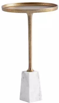 Wohnling Beistelltisch Marmor / Metall 30x30x55cm (WL7.207)