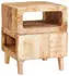 vidaXL Beistelltisch mit Regal Braun 40x40x49cm Massives Mangoholz