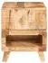 vidaXL Beistelltisch mit Regal Braun 40x40x49cm Massives Mangoholz