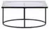 ebuy24 Skanör Couchtisch Glas/Stahl Schwarz 90x90x42cm
