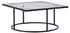 ebuy24 Skanör Couchtisch Glas/Stahl Schwarz 90x90x42cm