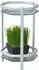 HOFMANN LIVING AND MORE Beistelltisch mit 2 Sicherheitsglasplatten, weiß, 27x45x28cm (415351-0)