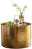 Finebuy Couchtisch Ø61cm Aluminium Hammerschlag Gold, rund (SuVa12257_1)