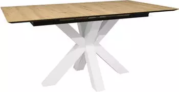 M&auml;usbacher Faro Esstisch ausziehbar 160-210cm, Asteiche/Wei&szlig; Matt (59702447-0)