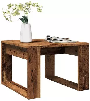 vidaXL Beistelltisch Altholz-Optik 50x50x35cm Holzwerkstoff (856688)