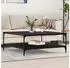 vidaXL Couchtisch Schwarz Eichen-Optik 100x100x40cm Holzwerkstoff (883502)