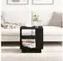 vidaXL Couchtisch Schwarz Eichen-Optik 40x40x43cm Holzwerkstoff (862715)