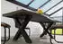 Massivmoebel24 Freeform 5 Baumkantentisch Mango 200x100x77cm grau lackiert, X-Beine anthrazit (09-110-844-2114)