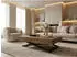 WFL GROUP Cavetta U Couchtisch höhenverstellbar ausziehbar 120-200x80x27-76cm Lefkas Eiche