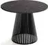 WFL GROUP Naro Esstisch rund ausziehbar Marmor Schwarz Metallbeine 120–200cm (48780649-04)