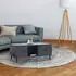 MCW Couchtisch N89 Marmor-Optik grau, Melamin Holz, 100x43x60cm (MCW-N89)