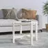 vidaXL Couchtisch Weiß Ø62,5x45cm Massivholz Kiefer (822303)