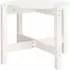 vidaXL Couchtisch Weiß Ø62,5x45cm Massivholz Kiefer (822303)