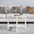 vidaXL Couchtisch Weiß Ø62,5x45cm Massivholz Kiefer (822303)
