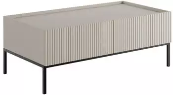 Mirjan24 Como 2SZ Couchtisch mit 2 Schubladen, Kaschmir, Metall, 120x45x62cm