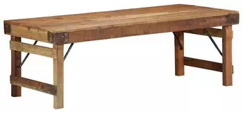 vidaXL Couchtisch Recyceltes Massivholz 110x55x40cm Braun (4019620)
