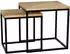 CLP Talero 2er Set Beistelltische Mindiholz mit Eisengestell (327464)
