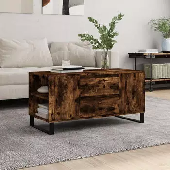 vidaXL Couchtisch R&auml;uchereiche 102x44,5x50cm Holzwerkstoff (831009)