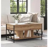 vidaXL Couchtisch Artisan-Eiche 100 x 55 x 48,5 cm Holzwerkstoff