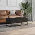 vidaXL Couchtisch Schwarz 100x50x40cm Holzwerkstoff und Metall (845376)