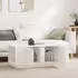 vidaXL Couchtisch Weiß 110x50x40cm Massivholz Kiefer (814430)