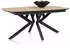 xooon Masura Ausziehtisch Eiche Natur Schwarz 180–240 x 110cm