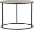 Mirrors and More PATTY Beistelltisch rund, schwarz/silber, Ø60cm H:46cm (65854811-0)