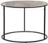 Mirrors and More PATTY Beistelltisch rund, schwarz/silber, Ø60cm H:46cm (65854811-0)