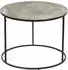 Mirrors and More PATTY Beistelltisch rund, schwarz/silber, Ø60cm H:46cm (65854811-0)