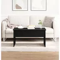 vidaXL Couchtisch Schwarz Eichen-Optik 80 x 50,5 x 41,5 cm