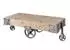 Massivmoebel24 Railway Couchtisch Mango massiv 120x60x43cm whitewash lackiert mit Rollen (09-200-772-2041)