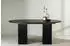 Venture Home Matilda Ausziehbarer Runder Esstisch, MDF Furnier, Schwarz, ø130/180cm
