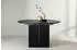 Venture Home Matilda Ausziehbarer Runder Esstisch, MDF Furnier, Schwarz, ø130/180cm