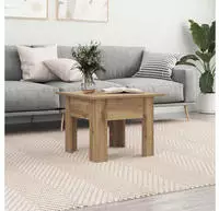 vidaXL Couchtisch Artisan-Eiche 55 x 55 x 42 cm Holzwerkstoff