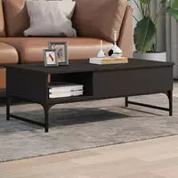 vidaXL Couchtisch Sonoma-Eiche 100x50x35 cm Holzwerkstoff und Metall