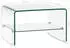 vidaXL Couchtisch mit Ablage Klarglas Hartglas 50x45x33cm