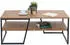 Mendler HWC-A27 Couchtisch Metall Ablage 46x110x60cm Wildeiche-Optik (105131)
