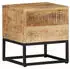 vidaXL Beistelltisch Rohes Mangoholz 30x30x33cm