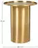 Bizzotto Kalpita Beistelltisch Stahl Gold Ø51cm