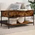 vidaXL Couchtisch Braun Eichen-Optik 70x50x50cm Holzwerkstoff & Metall (845345)
