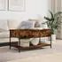 vidaXL Couchtisch Braun Eichen-Optik 70x50x50cm Holzwerkstoff & Metall (845345)
