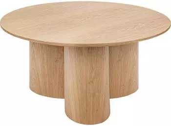 Atmosphera Aliona Runder Couchtisch, Naturholz, Ø80cm