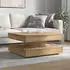 vidaXL Couchtisch 360° Drehbar Artisan-Eiche 70x70x34,5cm (858487)