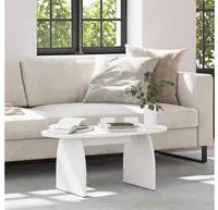 vidaXL Couchtisch Wei&szlig; 80 x 40 x 35 cm Massives Kiefernholz