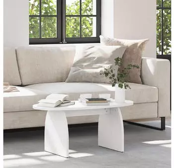 vidaXL Couchtisch Massivkiefer Wei&szlig; 80x40x35cm (873533)