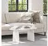 vidaXL Couchtisch Massivkiefer Weiß 80x40x35cm (873533)