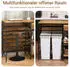 SoBuy Kitchen table with drawer and shelves in black particle board