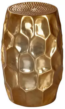 Wohnling Beistelltisch Metall rund 30x47x30 cm gold