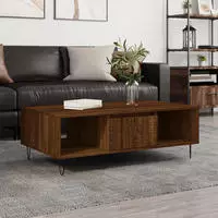 vidaXL Couchtisch Wei&szlig; 104x60x35 cm Holzwerkstoff